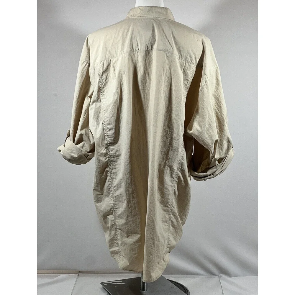 Sportif‎ Mens XXL Fishing Shirt Khaki Vented SPF Outdoor Utility